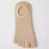 Meias de cinco dedos meias invisíveis masculinas meias finas de cinco dedos de verão absorventes de suor respiráveis meias para os dedos vendas diretas da fábrica de meias