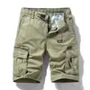 Shorts Cargo Masculino Novo de Verão Americano Retrô Tendência Multi-Bolsos Soltos, Exclusivo para Amazon 9382