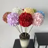 Flor Individual de Hortensia Artificial Decoración de Hotel Flor Falsa de Hortensia Hortensia Artificial Sostenida por la Novia Flor Artificial de Hortensia Individual