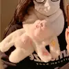 Lindos Guantes de Ciclismo de Invierno de Peluche para Mujer con Cinco Dedos, A prueba de Viento, A prueba de Frío, Engrosados, Cálidos y Se Pueden Usar Alrededor del Cuello