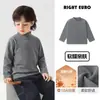 Ropa Base Térmica Europea para Niños, Media Altura, 2026 Nueva Ropa de Invierno para Niños, Tops para Niños de Edad Media y Mayores, Camisetas de Manga Larga para Niños, Ropa de Invierno