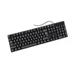 Comercio exterior teclado pequeño idioma 104 en stock diseño ruso árabe español francés teclado de oficina con cable USB