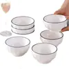 Estilo minimalista, conjunto de cerâmica para casa com relevo, tigelas, pratos, tigelas de sopa, conjunto de louças de cerâmica, tigelas, hashis, tigelas de arroz e combinação de pratos