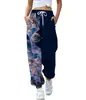 Calça Harem Feminina Estampada Digitalmente em 3D com Duas Cores, Casual Esportiva, com Cordão e Elástico no Tornozelo, Roupas Femininas Outono 2021 Nova