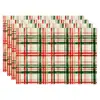 Manteles individuales navideños más vendidos transfronterizos, nueva serie de muñeco de nieve y renos, tapetes resistentes al calor, lino Amazon