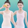 Roupa íntima para meninas em fase de desenvolvimento, estudantes do ensino fundamental, Camisole infantil 100% algodão, Peça íntima anti-impacto, Top tomara-que-caia para meninas, para crianças maiores de 10 anos
