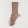Calcetines blancos sin costuras de confinamiento para mujer, calcetines hasta media pantorrilla de algodón puro para primavera y otoño, calcetines negros de verano tipo calcetines de felpa estilo ballet