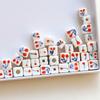 Cuentas sueltas de cerámica estilo cereza pintadas a mano, material para manualidades, joyería hecha a mano, pendientes, collares, pulseras, accesorios.