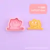 Serie Shiba Pequeño Cortadores de Galletas Perro Forma de Corazón Lengua Sacando Diseño Creativo Dibujos Animados Simulación Forma DIY Arcilla