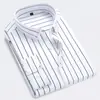 Exportación Transfronteriza Ebay Aliexpress Amazon Camisa de Manga Larga para Hombre Estilo Coreano Ajustada Tendencia Casual Camisa a Rayas