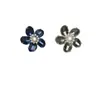 Clip de Oreja de Flor Estéreo Elegante y Sencillo Hada Acrílico Anillo de Flor Grande Exagerado Estilo Ins