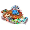 Castelo Travesso Grande Interno Personalizado Cor Macaron Equipamento de Diversão Tobogã Infantil Design de Parque de Diversões