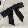 Presilha de Mola Retro Estilo Francês Grande Laço Cetim Cor Sólida High-End Elegante Versátil Presilha de Mola Acessório de Cabelo