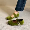 Zapatos de entrenamiento alemanes estilo ballet con plataforma gruesa para aumentar la altura para mujer, nuevos zapatos Mary Jane de otoño 2026, mocasines casuales