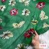 Tela Chifón de Seda Estampada Ancha de 140 cm, Chifón de Seda Morera Ligero Falda de Playa de Verano, Ropa de Protección Solar, Tela para Bufanda de Seda
