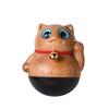 Figurita de Gato de Madera en Miniatura, Adorno Decorativo de Mesa, Gato de la Suerte Regalo de Cumpleaños, Lindo Regalo para Niñas