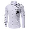 Camisa informal de manga larga con estampado digital 3D para hombre, ropa de comercio exterior, de primavera y otoño, para hombre de Europa y América.