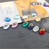 Acessórios Ovais DIY Anel de Resina Face Brincos Acessórios Pacote de Material Gelatina Atacado Diamante em Formato de Ovo