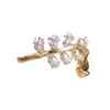 Anillo Abierto de Flor de Dos Colores Creativo Transfronterizo Mingcheng para Mujer Anillo de Joyería Personalizada Retro Joyería para Mano Regalo Venta al por Mayor
