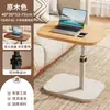 Mesa Auxiliar para Sofá, Estante de Almacenamiento Móvil para Mesita de Noche, Mesa Pequeña, Mesa de Noche Ajustable y Giratoria, Mesa de Café Plegable para Dormitorio