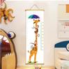 Quarto Infantil Altura de Pendurar Adesivos de Parede Desenho Animado Decoração de Parede de Fundo Tabela de Visão Régua de Medição Removível Pintura Pendurada Criativo