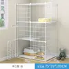 Jaula para Gatos Pequeña para el Hogar de Interior con Inodoro Integrado Suministros para Mascotas Casa para Gatos Gatito Casa para Gatos Primer Piso Villa