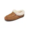 Zapatos de Mujer con Forro de Lana August Lion 2026 Nuevas Botas de Nieve Espesas de Invierno Zapatos Planos de Algodón sin Cordones