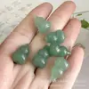 Piedra Calcedonia Natural Colgante de Calabaza Tridimensional No Poroso Hecho a Mano DIY Joyería de Jade Pulsera de Ágata Accesorio para Colgar en el Coche