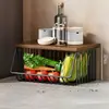 Prateleira de Armazenamento de Cozinha Cesta de Frutas e Legumes Sala de Estar Prateleira de Armazenamento de Brinquedos e Lanches Carrinho Pequeno Multifuncional de Chão Doméstico