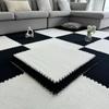 Alfombrillas Modernas Sencillas de Empalme para Sala de Estar y Dormitorio, Tapetes para Gateo de Bebés para el Hogar, Alfombrillas Cortables y Fáciles de Cuidar