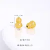 Accesorios DIY de Oro Arena de Larga Duración de Color Fuerte con Colgante de Broche Universal Tachonado de Diamantes, Calabaza, Separador de Flor de Cuatro Hojas, Pulsera y Colgante para Joyería