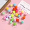 Novos Acessórios de Bola Coloridos de Alta Elasticidade com Cordão, Pequenos Pingentes de Bola de Carvão, Decorações Penduradas DIY