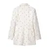 ZR Comercio Exterior Europeo y Americano Transfronterizo Ropa de Mujer al por Mayor 2026 Nuevo Elegante Holgado Pequeño Floral Entallado a la Cintura Blazer