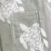 Bata con Capucha Infantil Estampado de Tortugas Verde Claro, Ropa de Dormir Gruesa de Franela para Niños, Bata Absorbente para Baño de Bebé