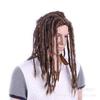 2019 nueva peluca trenzada sucia reggae trenzada retorcida peluca bola cosplay peluca marrón cabello trenzado africano al por mayor