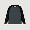 Camiseta de Algodão Penteado Compacto de Manga Longa 260g Personalizada Outono e Inverno Solta Gola Redonda Base Branca de Algodão Masculina e Feminina