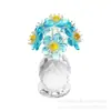 Enfeites de Carro de Cristal Sala de Estar Casa Planta Macia Girassol de Diamante 6 Flores Gota d'Água Presente de Dia das Mães