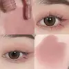 HISYI sombra de ojos líquida mate para niebla impermeable iluminadora reparación natural rubor para el pliegue del ojo sombra de ojos monocolor color tierra