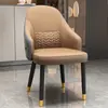 Silla de lujo ligera de alta gama estilo italiano con respaldo, taburete estilo nórdico, silla de comedor simple, silla de lujo ligera para el hogar/hotel/mahjong/restaurante con respaldo