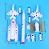 Transbordador Espacial Set de 7 Piezas Astronauta Planeta Cohete Decoración para Pastel Adornos Modelo de Aviación Cohete de Exploración