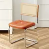 Silla de comedor retro, silla de ratán famosa en internet estilo nórdico, silla japonesa vintage simple y moderna para el hogar, silla de ocio para casa de huéspedes