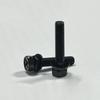 Tornillos de Cabeza Hexagonal Ranura en Cruz con Arandelas Planas y Arandelas de Resorte, Juego de Tres Piezas, Acero al Carbono, Galvanizado Negro Ecológico