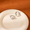 Nuevos Pendientes de Zirconia Incrustada en Cobre Europeos y Americanos para Mujer, Pendientes de Moda de Comercio Exterior, Pendientes Completos de Diamante, Pendientes de Alta Gama, Venta al por Mayor Transfronteriza para Mujeres