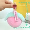 Pelo de Conejo Sintético Bola de Pelo de Conejo Rex Melocotón Colgante de Peluche Llavero de Coche Accesorio para Bolsos