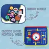 Tablero de Actividades de Fieltro Transfronterizo para Bebés, Tablero de Fieltro de Aprendizaje de Doble Cara, Nuevo Tablero de Actividades de Fieltro para Niños