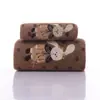 Nueva Toalla de Regalo/Baño de Terciopelo Coral con Borde de Gancho Estampada Bordada de Dibujos Animados Suave Absorbente de Secado Rápido Transfronteriza