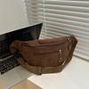 Bolsa Transversal Versátil Estilo Japonês Feminina Casual Simples Ins Estilo Coreano Estilo Preguiçoso Chique Estilo Acadêmico Bolsa de Cintura Bolsa de Peito