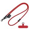 Cordão para Celular Transversal 7mm Alça de Pescoço Cordão para Celular Trançado Grosso Cordão Transversal Multifuncional Espaçador de Celular DIY