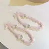 Cadena para teléfono móvil con cuentas de polvo de estilo japonés y coreano, con cordón CCD universal, para todos los teléfonos móviles, estuche para auriculares portátiles, cordón de mano