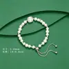 Pulseira de Pérolas Fashionable Estilo Ins de Luxo Leve com Design Exclusivo e Pedras de Zircônia, um Presente para Namoradas ou Amigas no Festival Qixi, Atacado